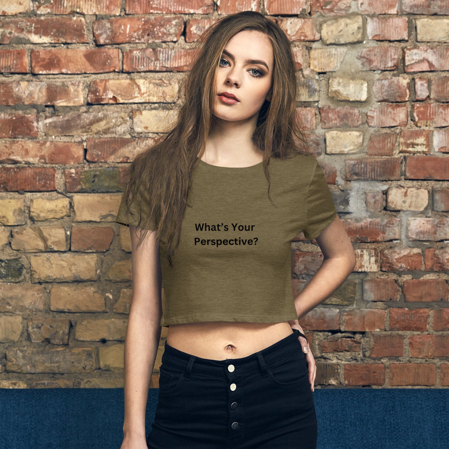 What's Your Perspective Women’s Crop Tee