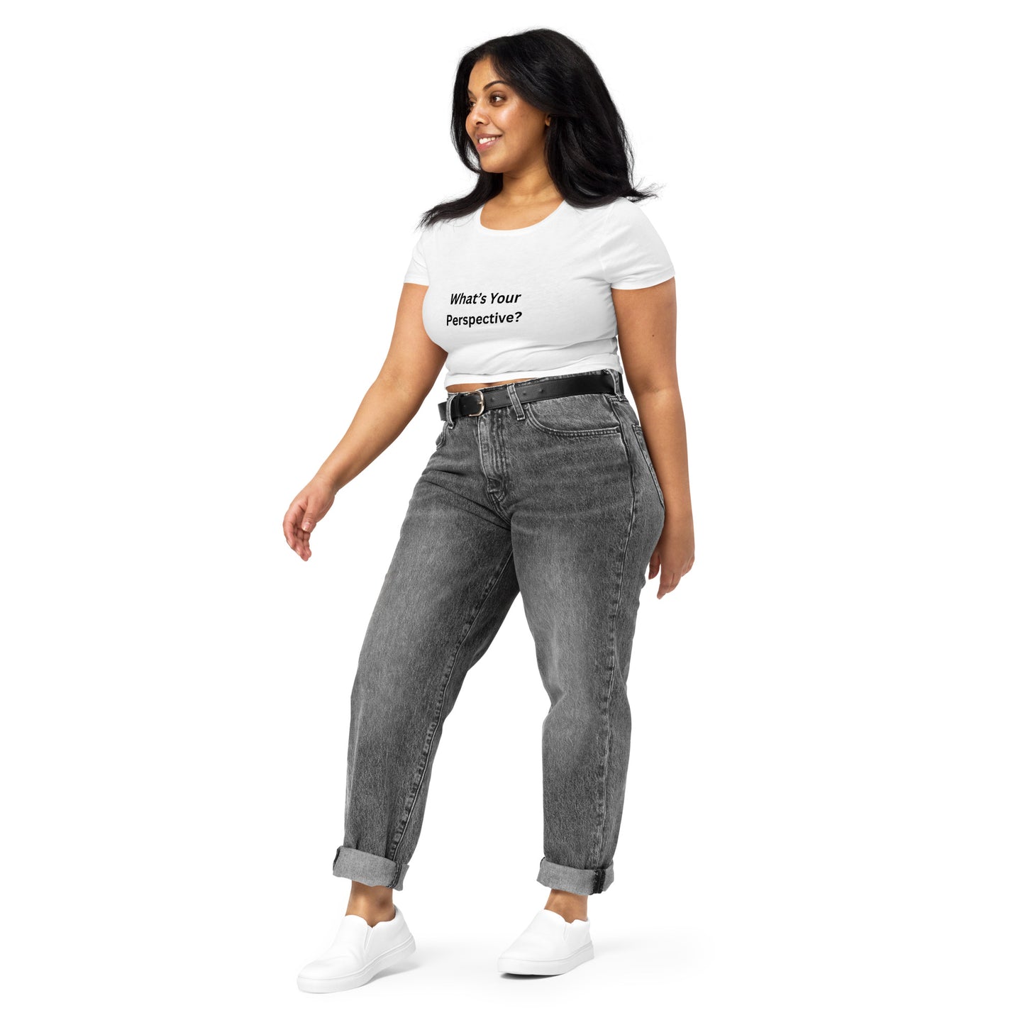 What's Your Perspective Women’s Crop Tee