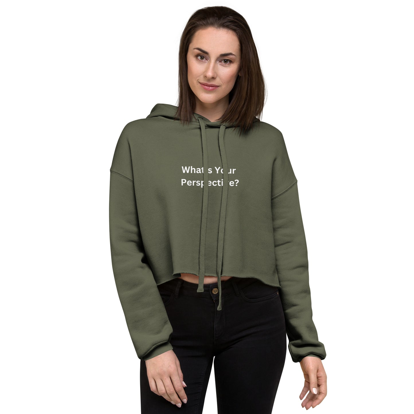 What's Your Perspective Crop Hoodie